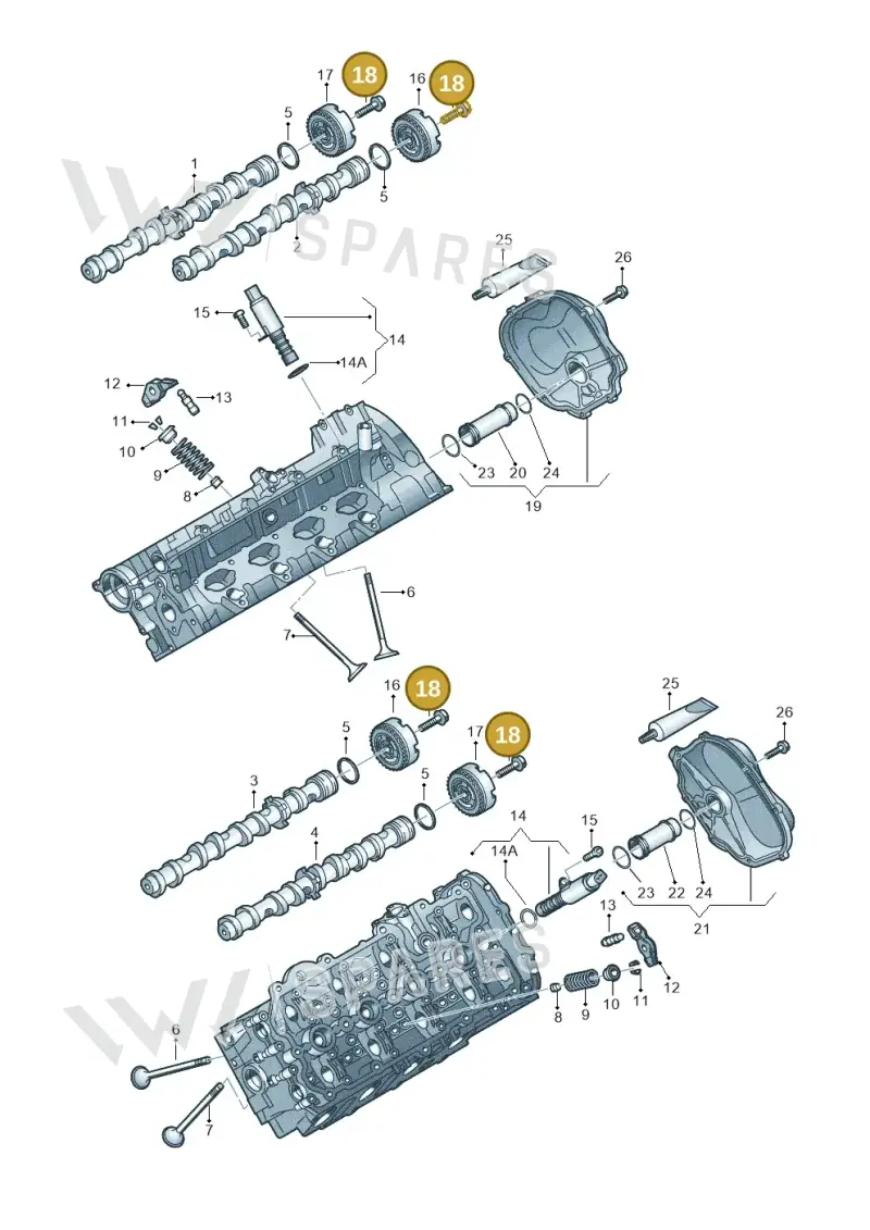 N91042802 — Volkswagen Touareg BlueMotion (2014-2018) diagram 478109170, position 18
