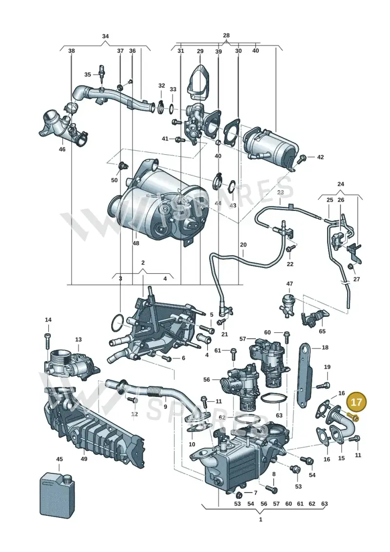 N91046101 — Volkswagen Transport. multivan (2019-2024) diagram 7ep131020, position 17