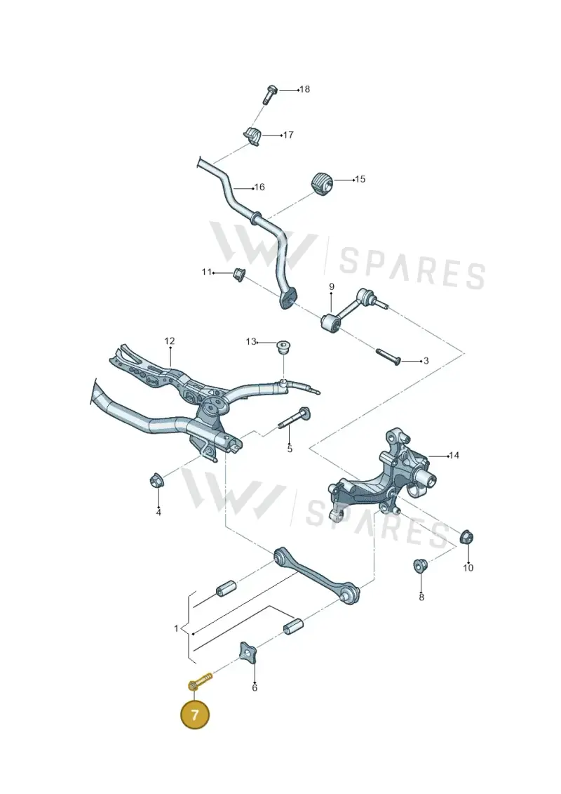 N91047502 — Volkswagen Jetta 2.0 (2015-2015) diagram 692501200, position 7