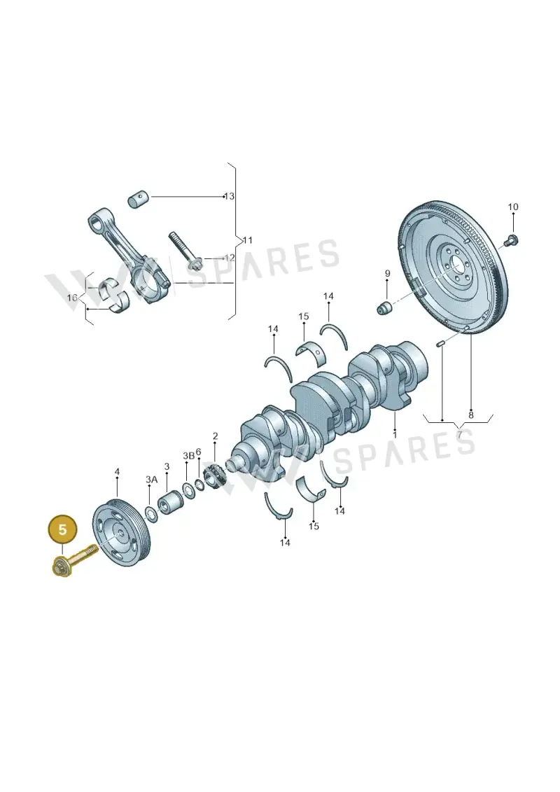 N91048601 — Volkswagen Beetle (2016-2019) diagram 775105200, position 5