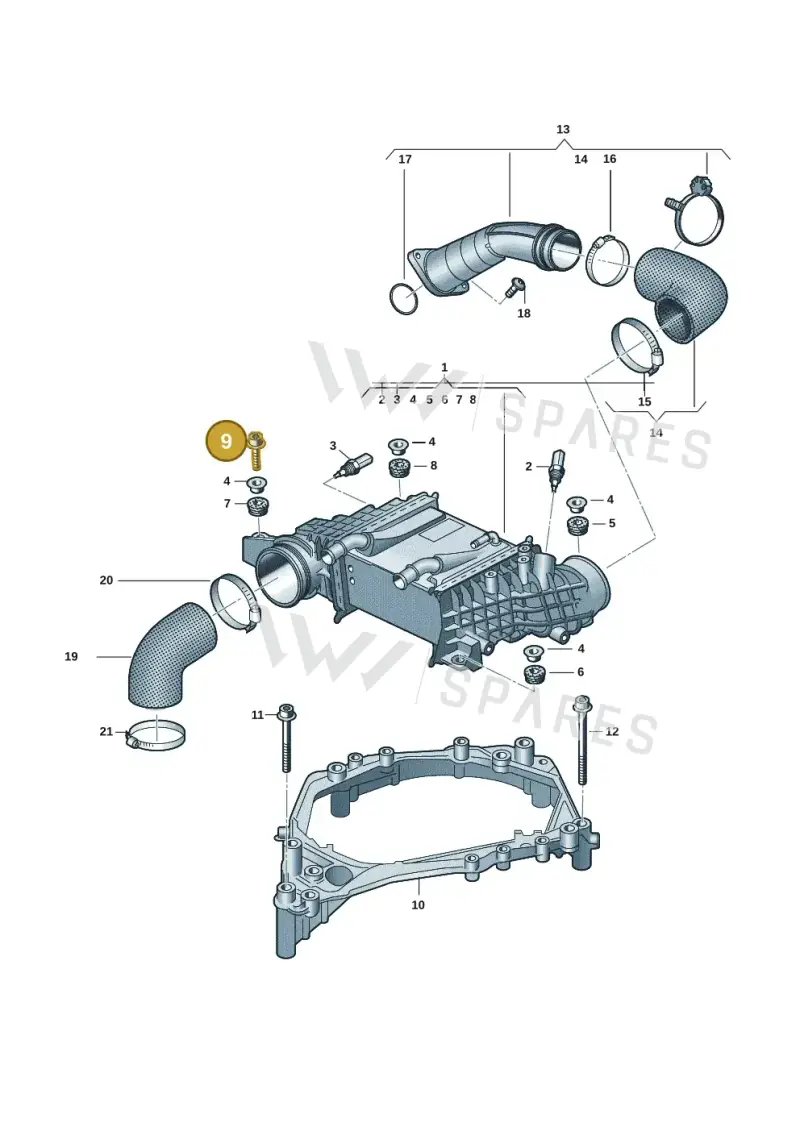 N91049102 — Volkswagen Transport. multivan (2019-2024) diagram 7ep145700, position 9