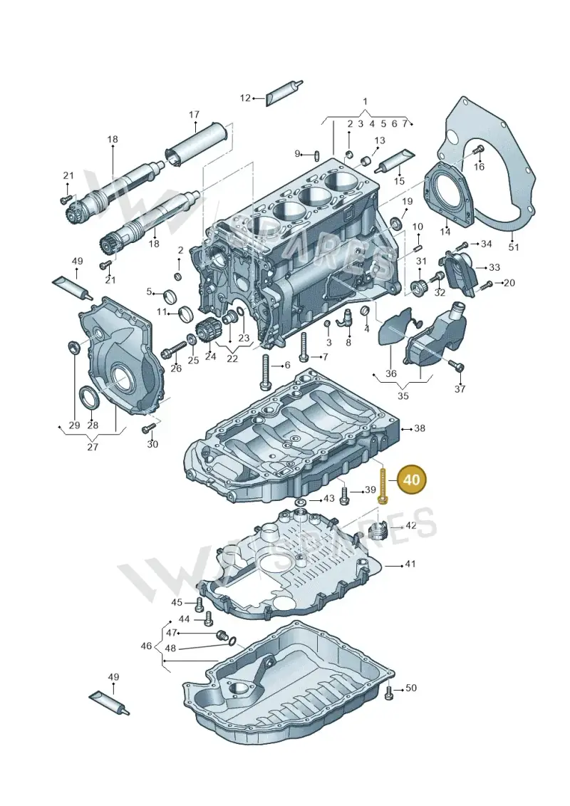 N91050601 — Volkswagen Amarok twin cab (2016-2022) diagram 894103100, position 40