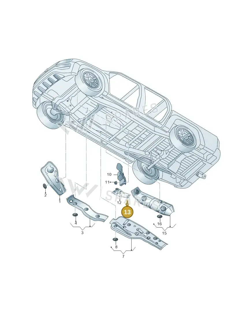 N91050701 — Volkswagen Amarok (2022-) diagram 894825000, position 13