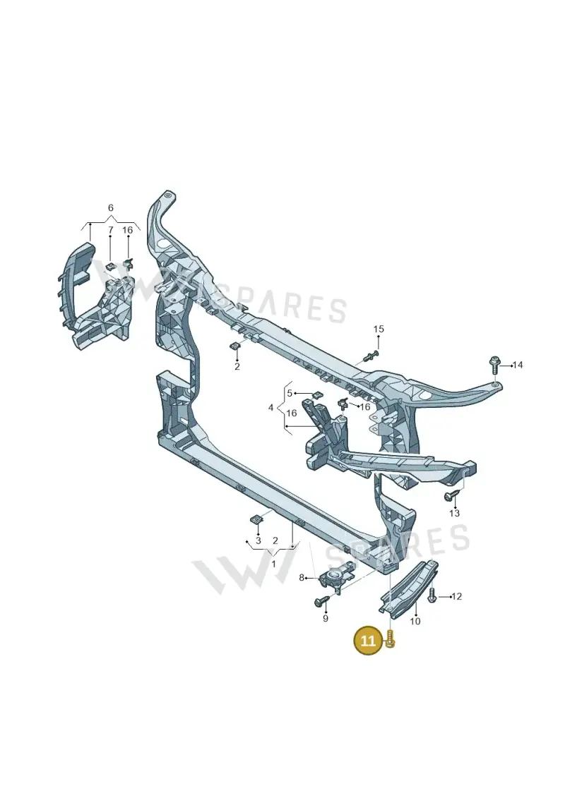 N91050701 — Audi Q5 (2016-2025) diagram 896805000, position 11