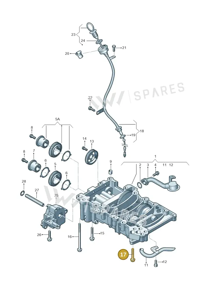 N91051201 — Volkswagen Jetta Vagon            08> (2008-) diagram 460115250, position 17