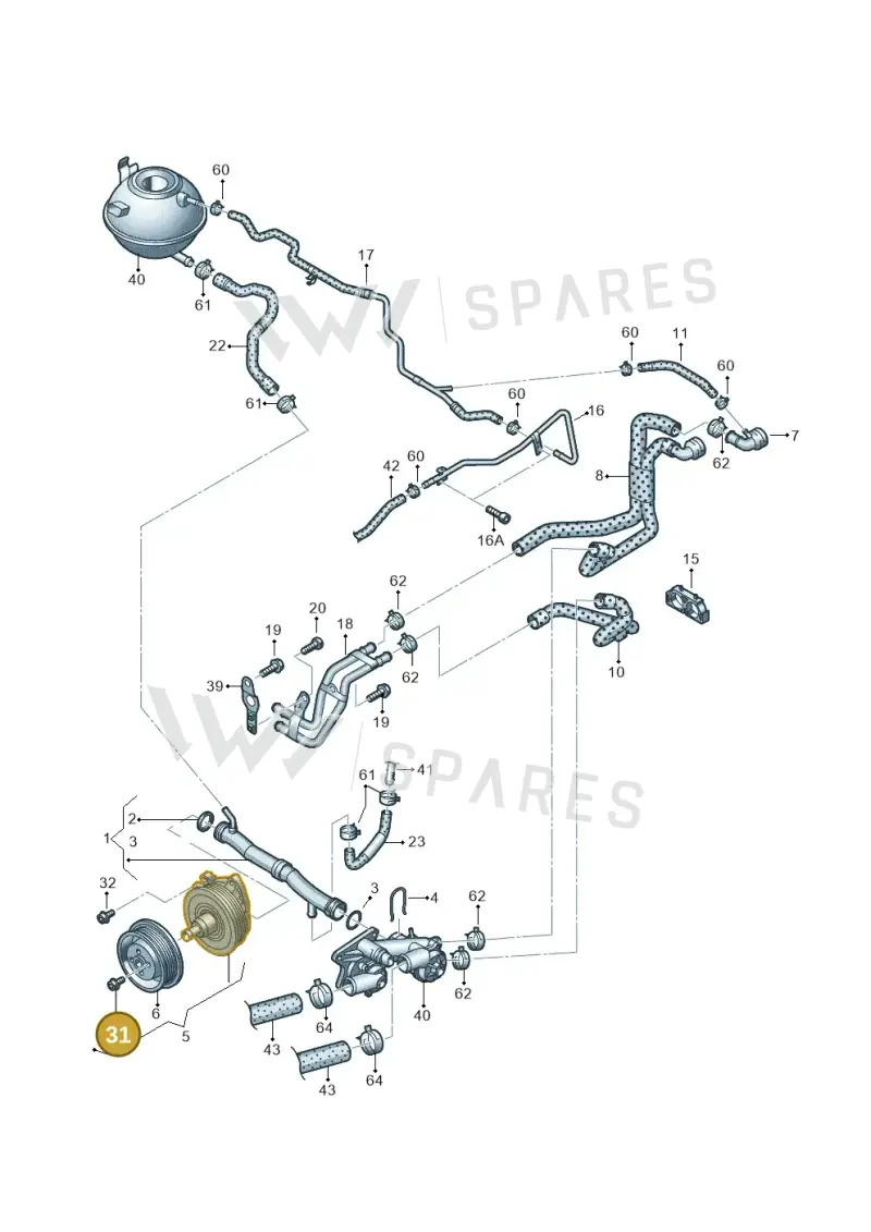 N91052201 — Volkswagen Beetle (2016-2019) diagram 712121150, position 31