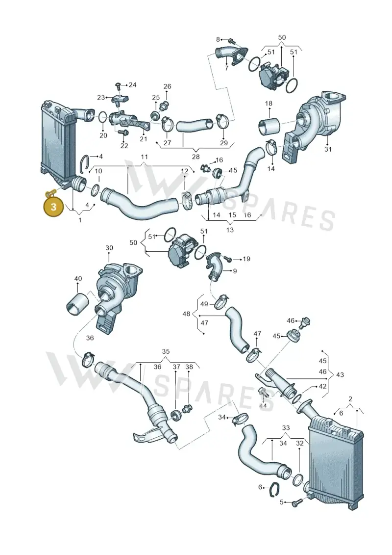 N91053801 — Volkswagen Touareg (2012-2014) diagram 693145900, position 3
