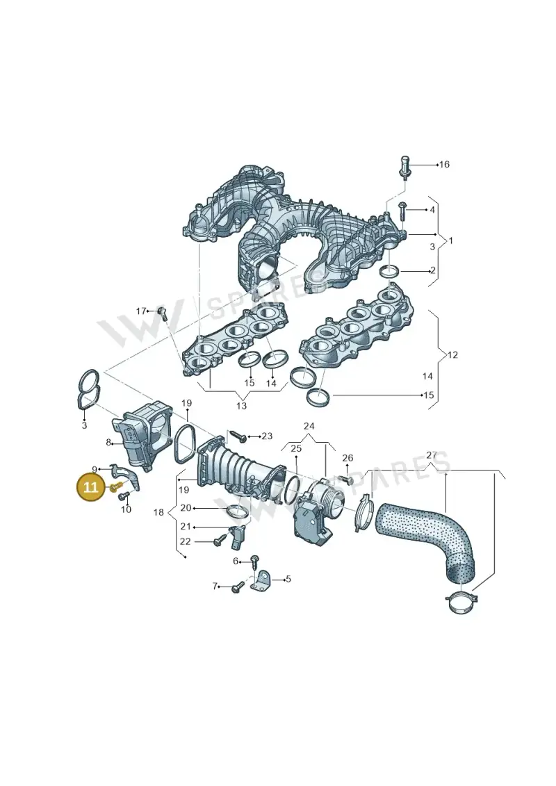 N91054101 — Volkswagen Amarok twin cab (2022-) diagram 894129500, position 11