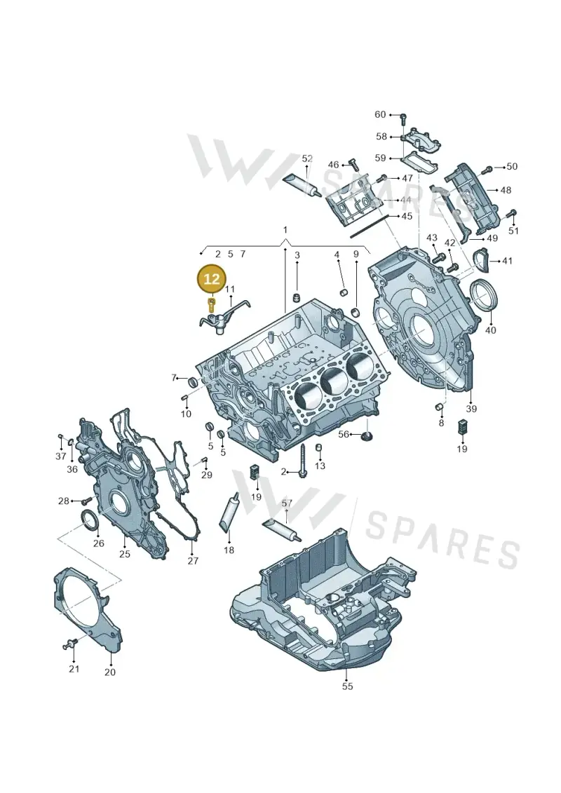 N91054701 — Volkswagen Touareg (2017-2023) diagram 439103020, position 12