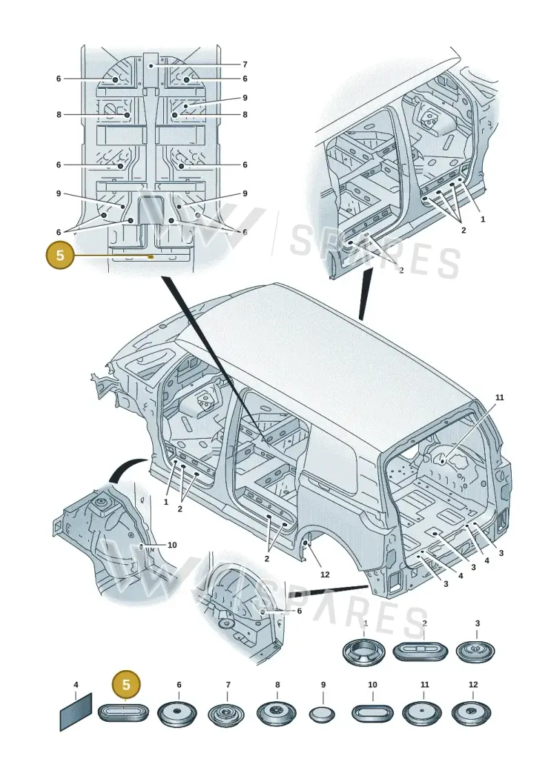 N91055001 — Volkswagen ID.Buzz (2022-) diagram 15a803680, position 5