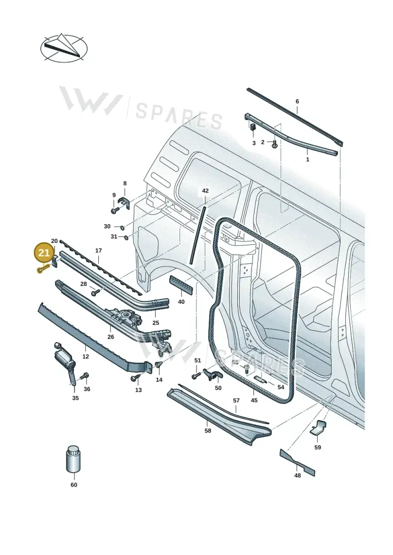 N91055301 — Volkswagen ID.Buzz (2022-) diagram 15a843500, position 21