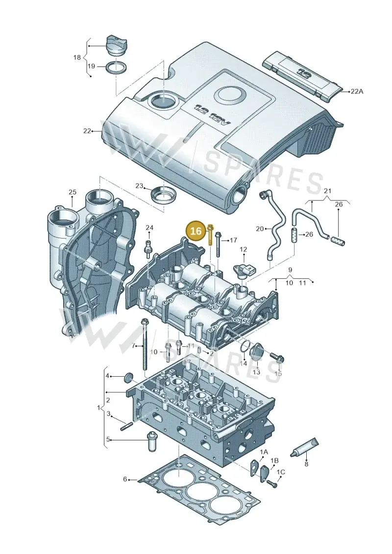 N91055401 — SEAT IBIZA                  06> (2005-) diagram 253103320, position 16