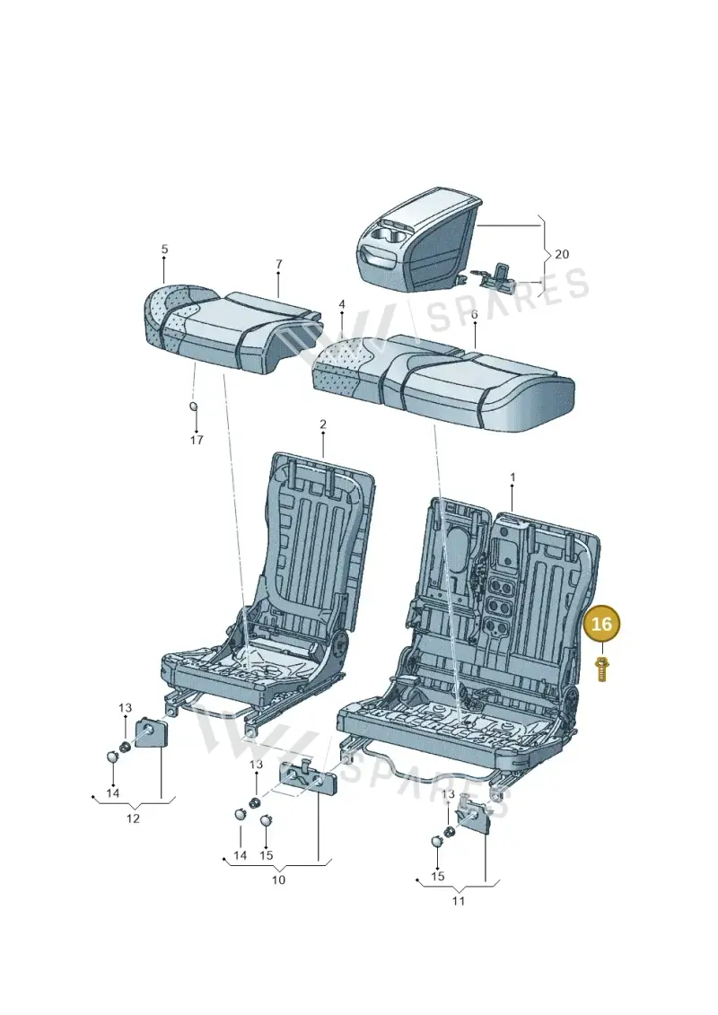 N91056901 — SEAT TOLEDO                 05> (2004-) diagram 418885400, position 16