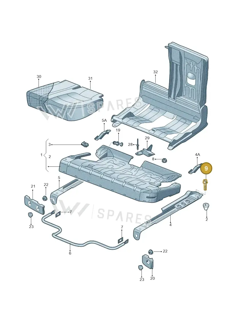 N91056901 — Volkswagen Tiguan (2009-2019) diagram 688885300, position 9