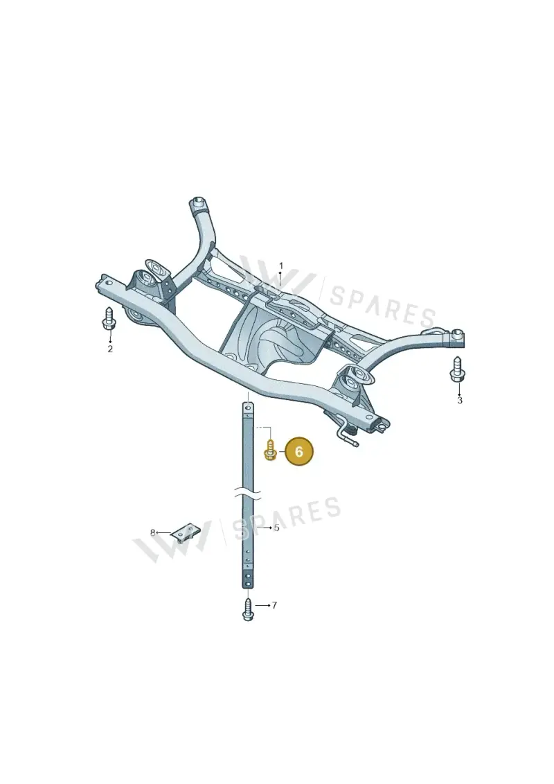N91056902 — Volkswagen Eos BlueMotion (2010-2015) diagram 482505000, position 6