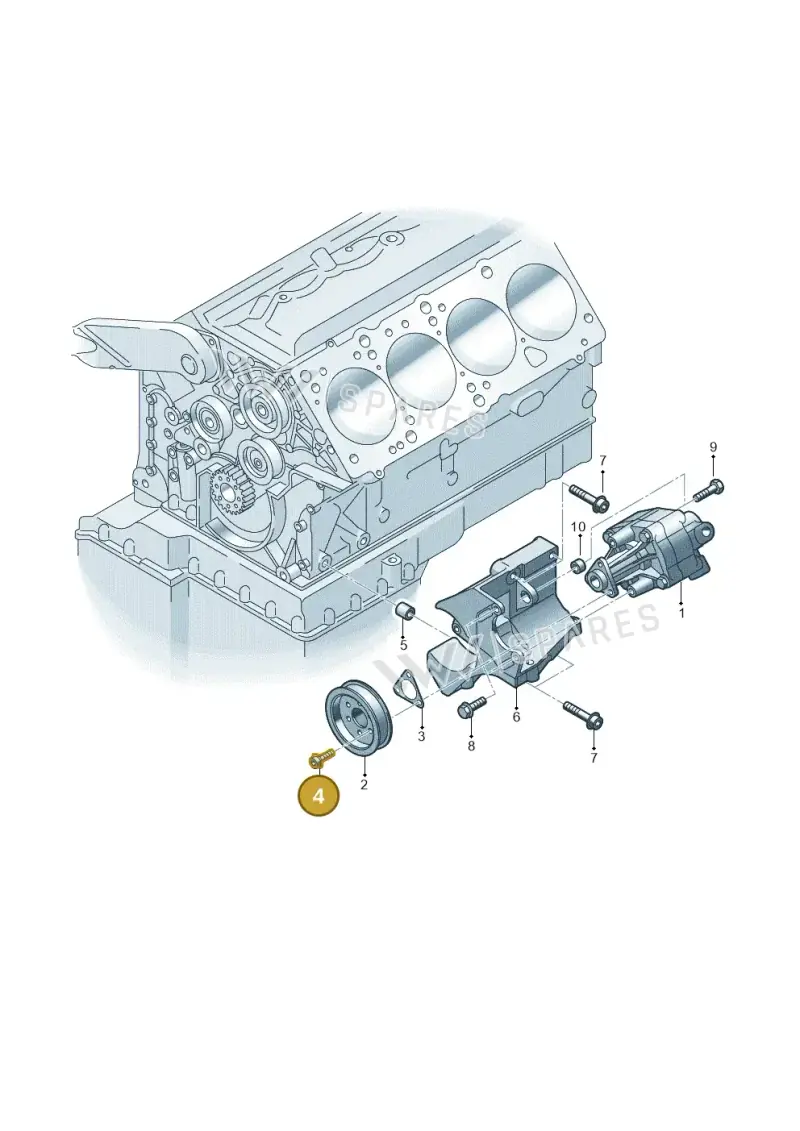 N91065401 — Volkswagen Phaeton 4motion (2010-2016) diagram 256145880, position 4
