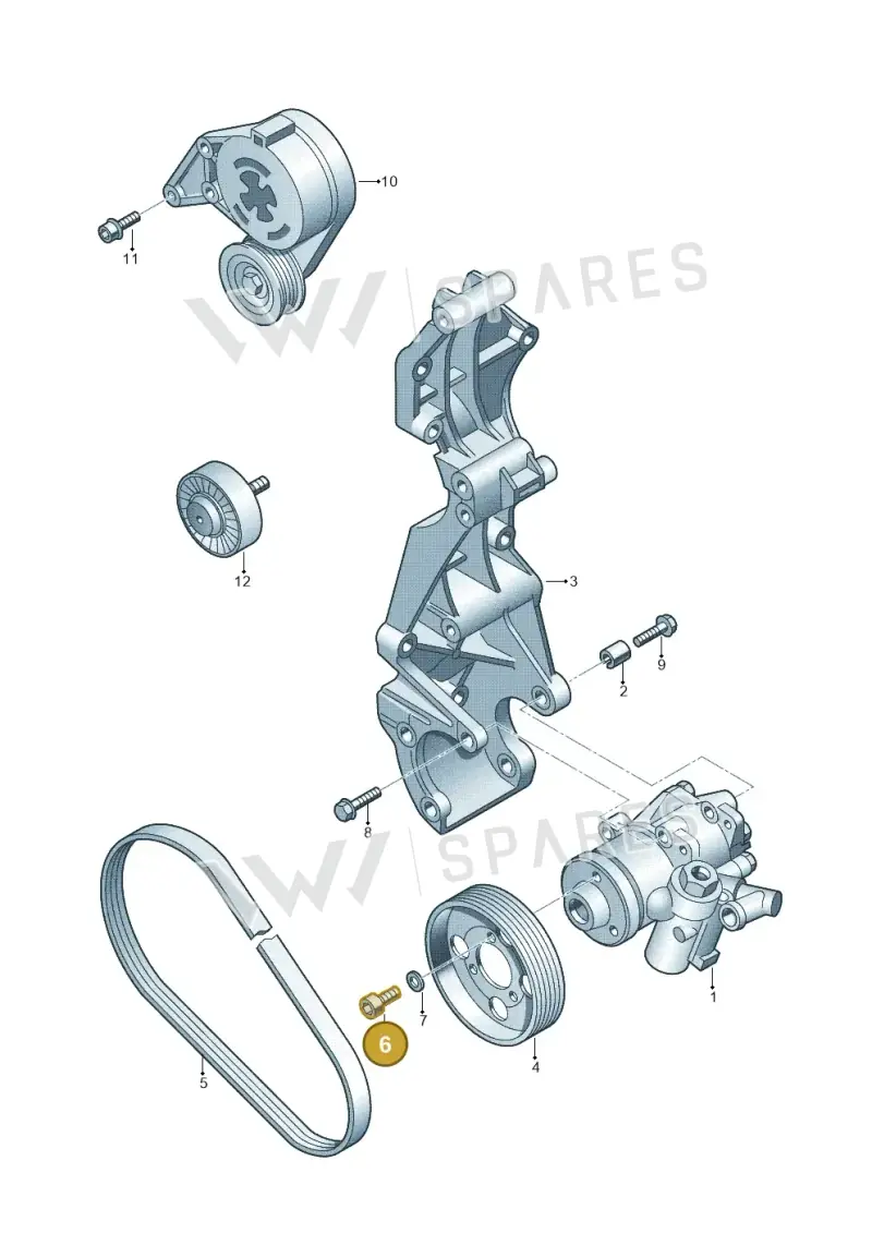N91065401 — Volkswagen Beetle (2016-2019) diagram 194145250, position 6