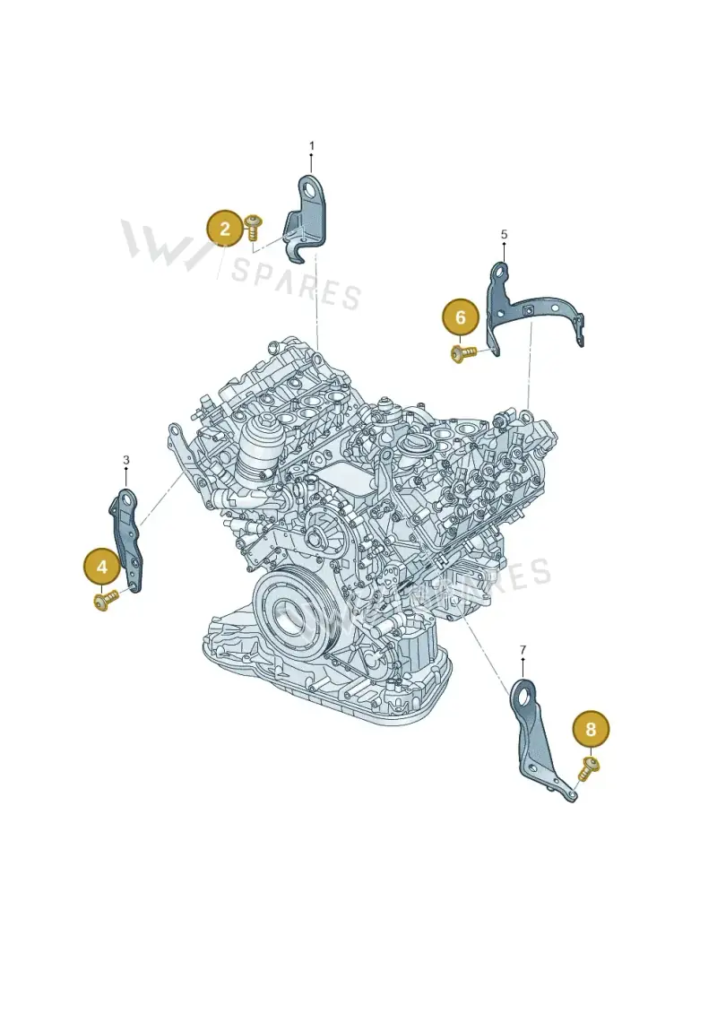 N91065501 — Audi A7 Sportback (2018-2025) diagram 430103090, position 2+4+6+8