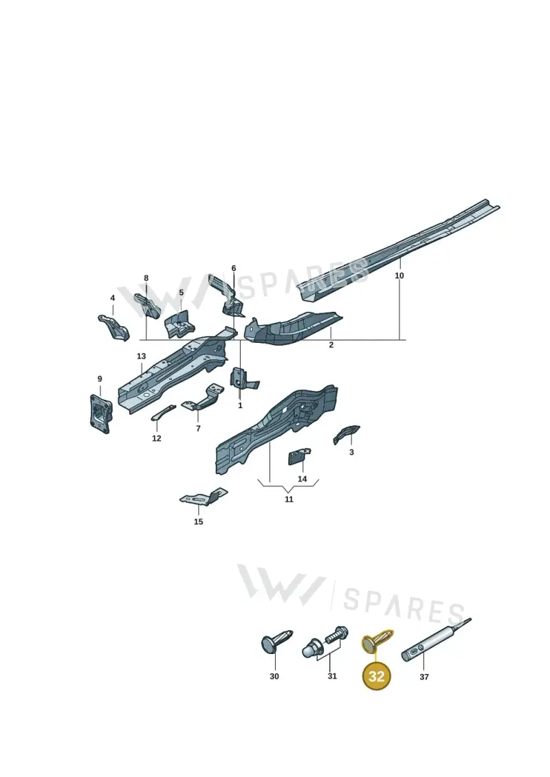 N91065602 — Volkswagen Tiguan 2.0 (2023-) diagram 57x803000, position 32