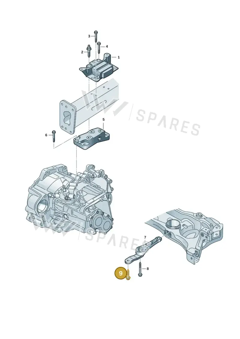 N91066101 — Volkswagen Caddy Maxi Kombi (2020-2024) diagram 2ka199300, position 9