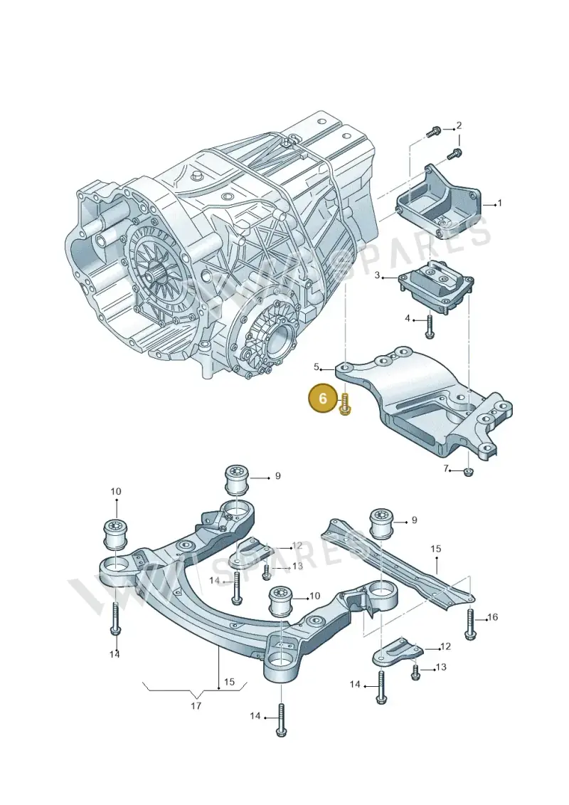 N91066102 — Audi A6 2.7 TDI (2008-2011) diagram 448399700, position 6