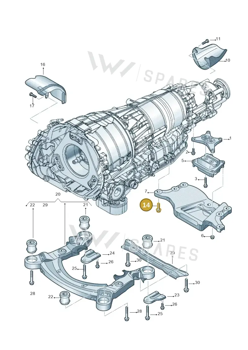 N91066102 — Audi A6 2.7 TDI (2008-2011) diagram 448399850, position 14
