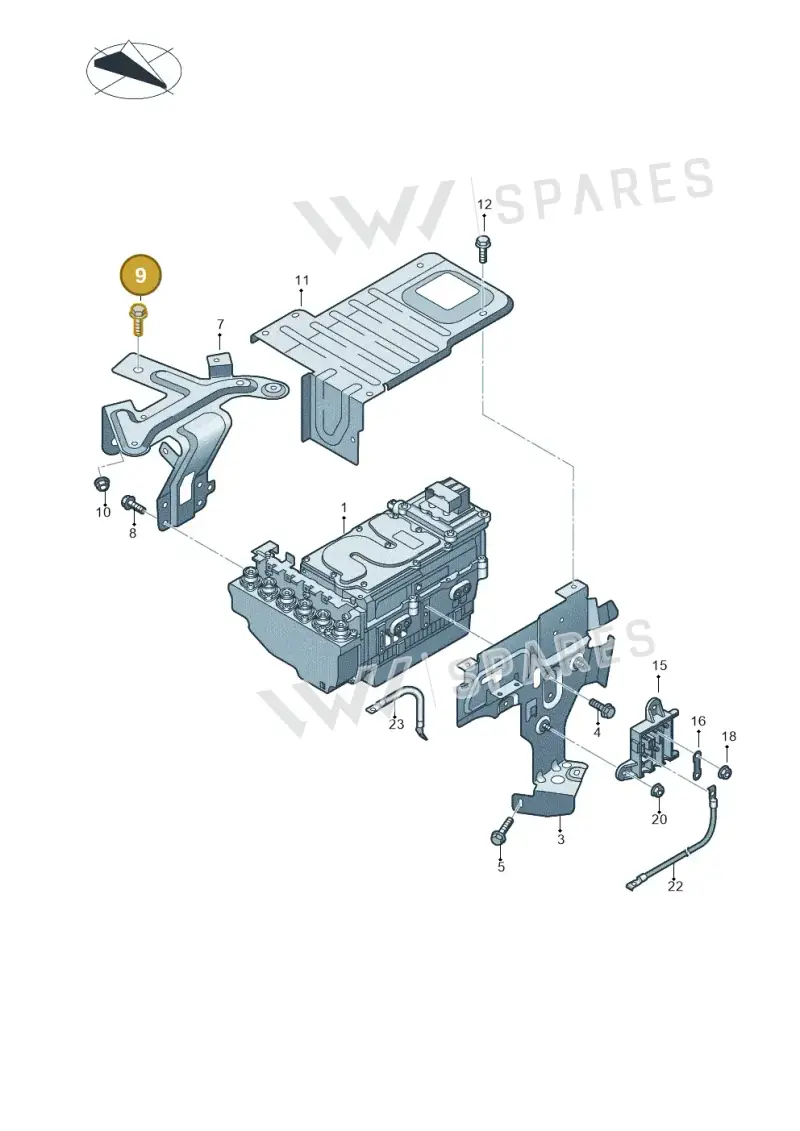N91066102 — Audi A8 (2013-2018) diagram 717907800, position 9