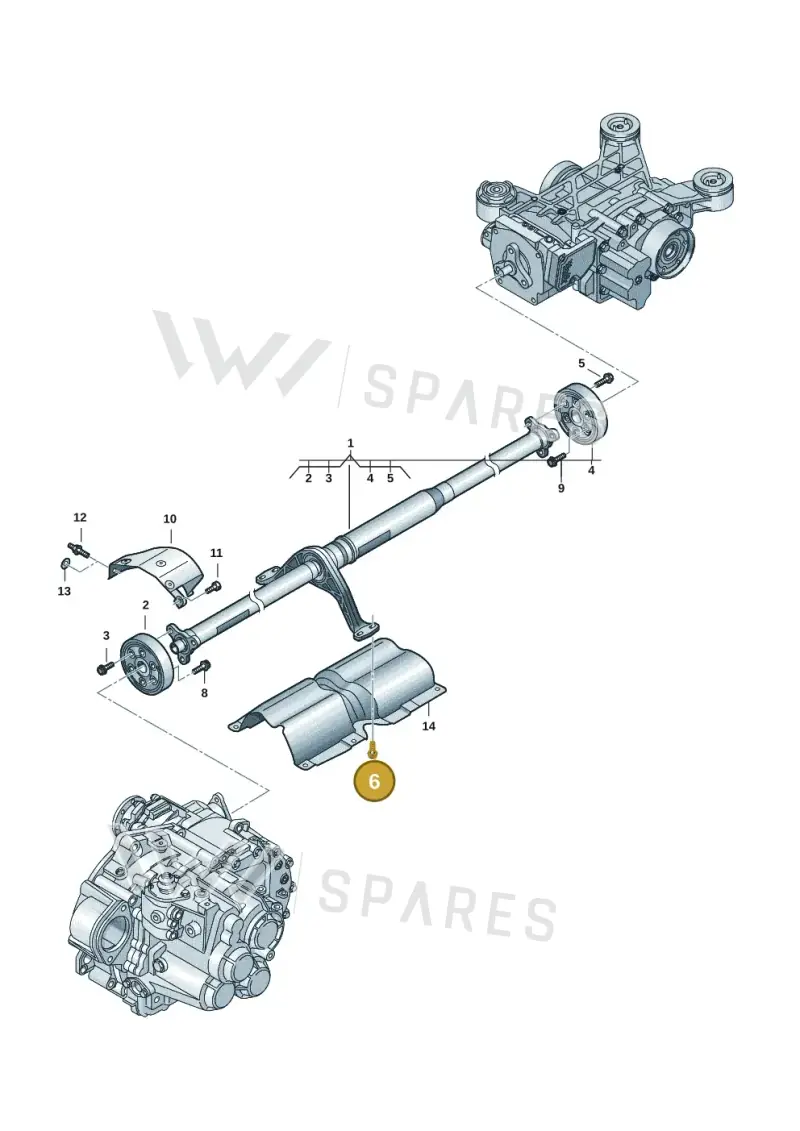 N91066901 — Volkswagen Caddy Maxi Kombi (2020-2024) diagram 2ka521000, position 6