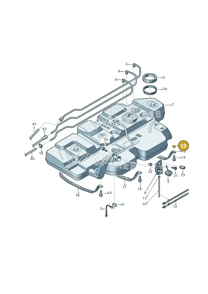 N91068401 — Volkswagen Caravelle (2015-2019) diagram 862201600, position 19