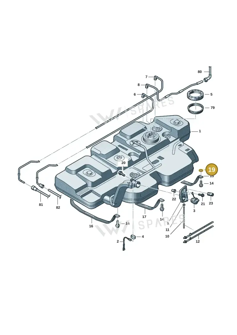 N91068401 — Volkswagen Transport. multivan (2019-2024) diagram 7em201060, position 19