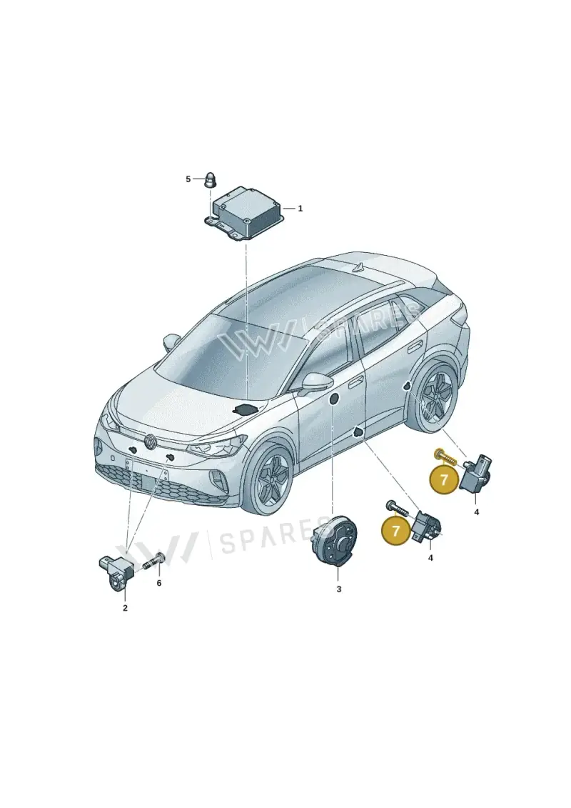 N91069601 — Volkswagen ID.4 Pro (2020-2023) diagram 11a959030, position 7
