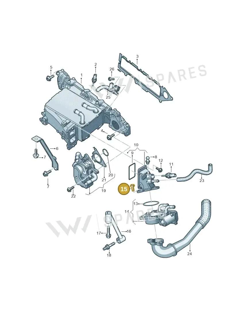 N91069601 — Volkswagen Tiguan 2.0 (2023-) diagram 884129800, position 15