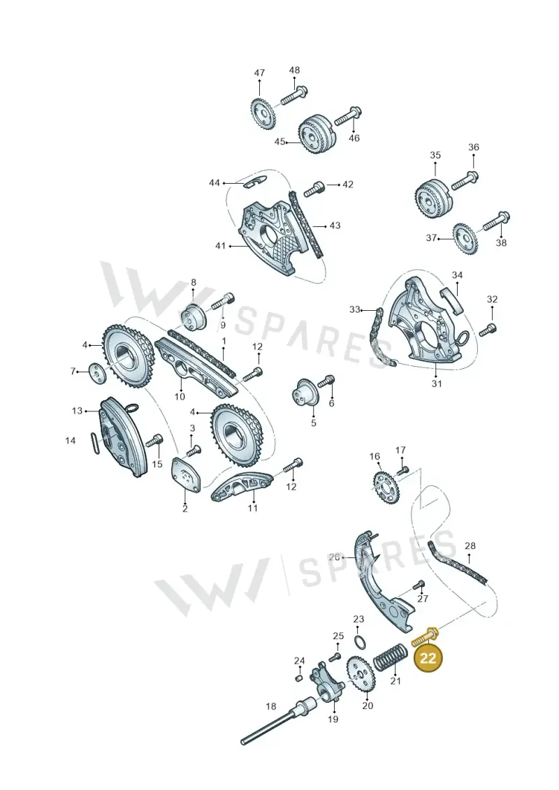 N91073701 — Volkswagen Touareg BlueMotion (2014-2018) diagram 693109550, position 22