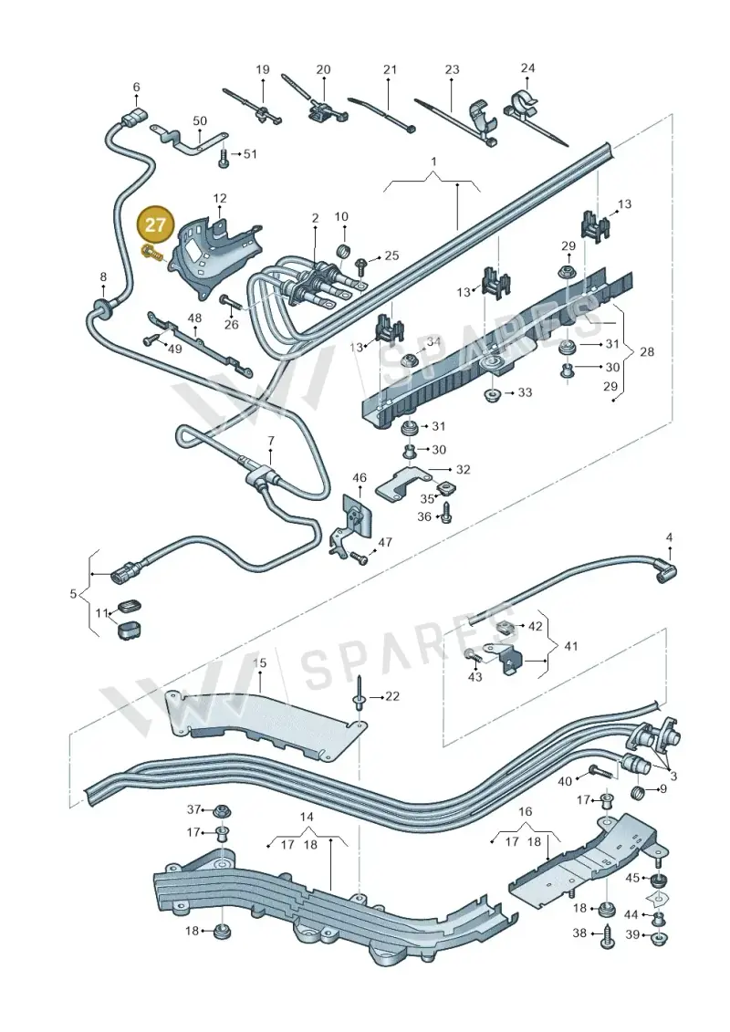 N91078301 — Audi A6 (2018-2025) diagram 435970010, position 27