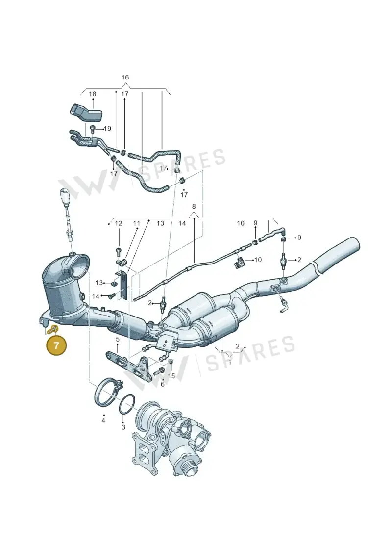 N91079301 — Volkswagen Passat estate (2023-) diagram 3j0253222, position 7