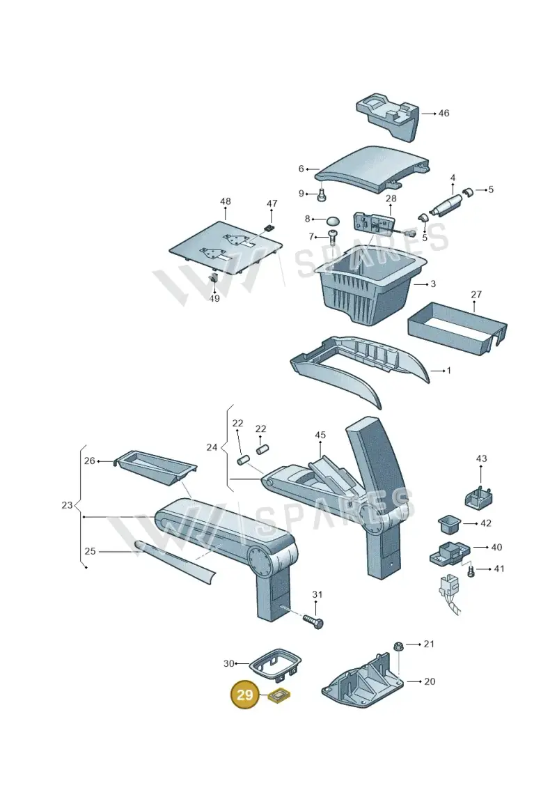 N91079401 — Volkswagen Phaeton 4motion (2010-2016) diagram 258863550, position 29
