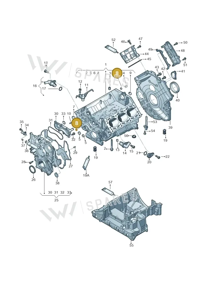 N91081801 — Volkswagen Touareg BlueMotion (2014-2018) diagram 748103270, position 8