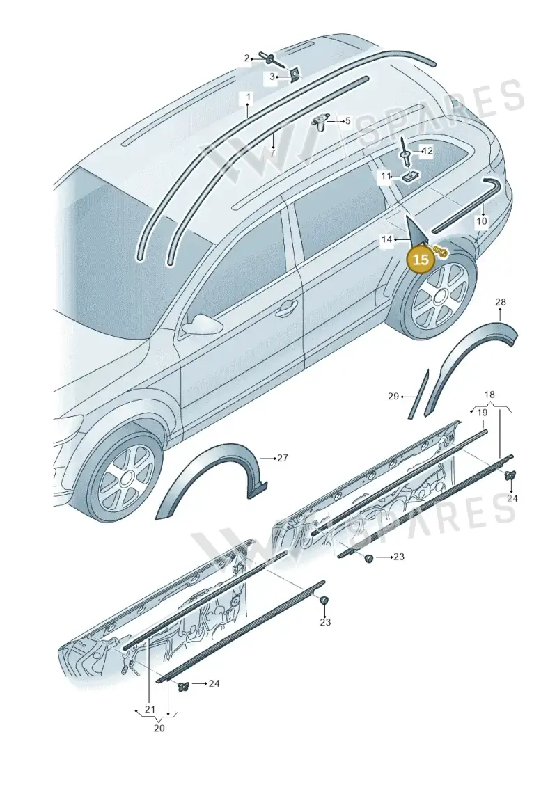 N91084101 — Audi A6 2.7 TDI (2008-2011) diagram 603853200, position 15