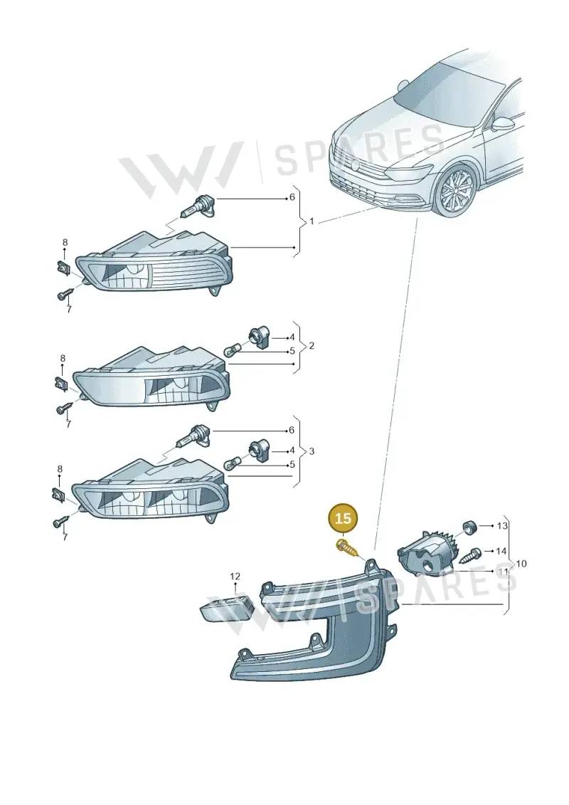 N91084101 — Volkswagen Passat Saloon (2014-2024) diagram 793941400, position 15
