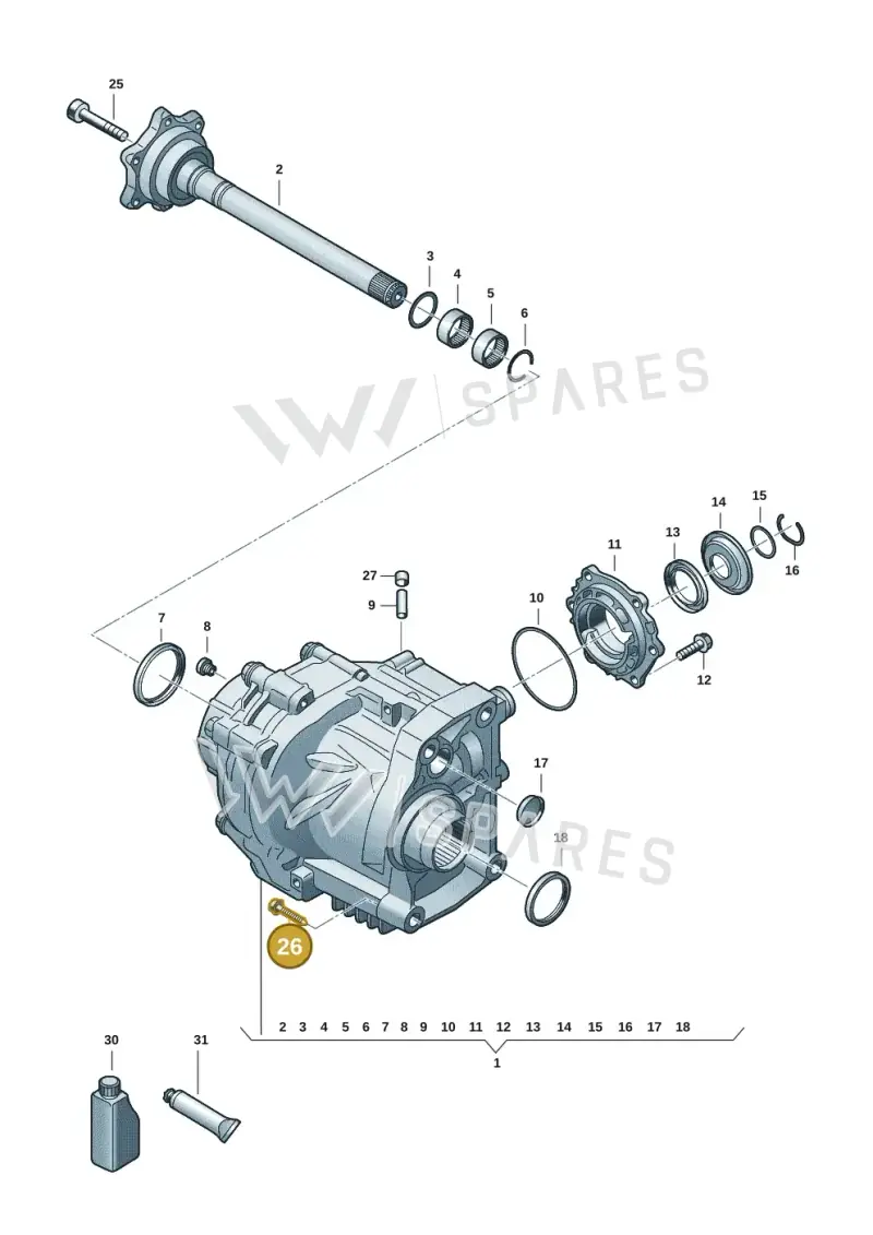N91088901 — Volkswagen Tiguan 2.0 (2023-) diagram 57x409590, position 26