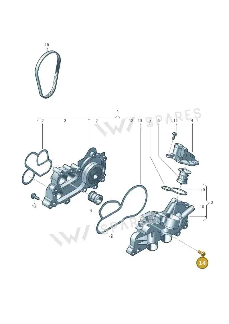 N91089601 — Volkswagen Taigo (2021-2024) diagram 723121050, position 14