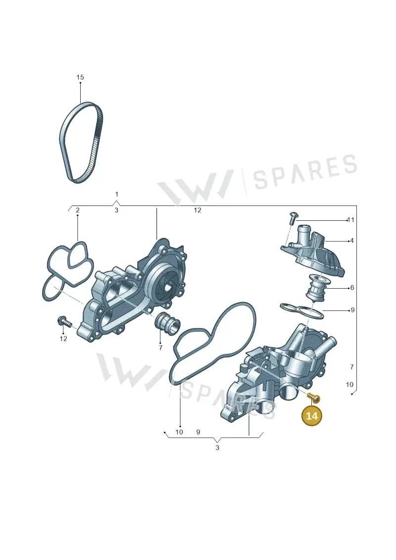 N91089601 — Volkswagen Tiguan 2.0 (2023-) diagram 869121020, position 14