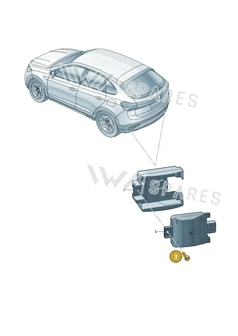 N91090701 — Volkswagen Taigo (2021-2024) diagram 2f0907250, position 3