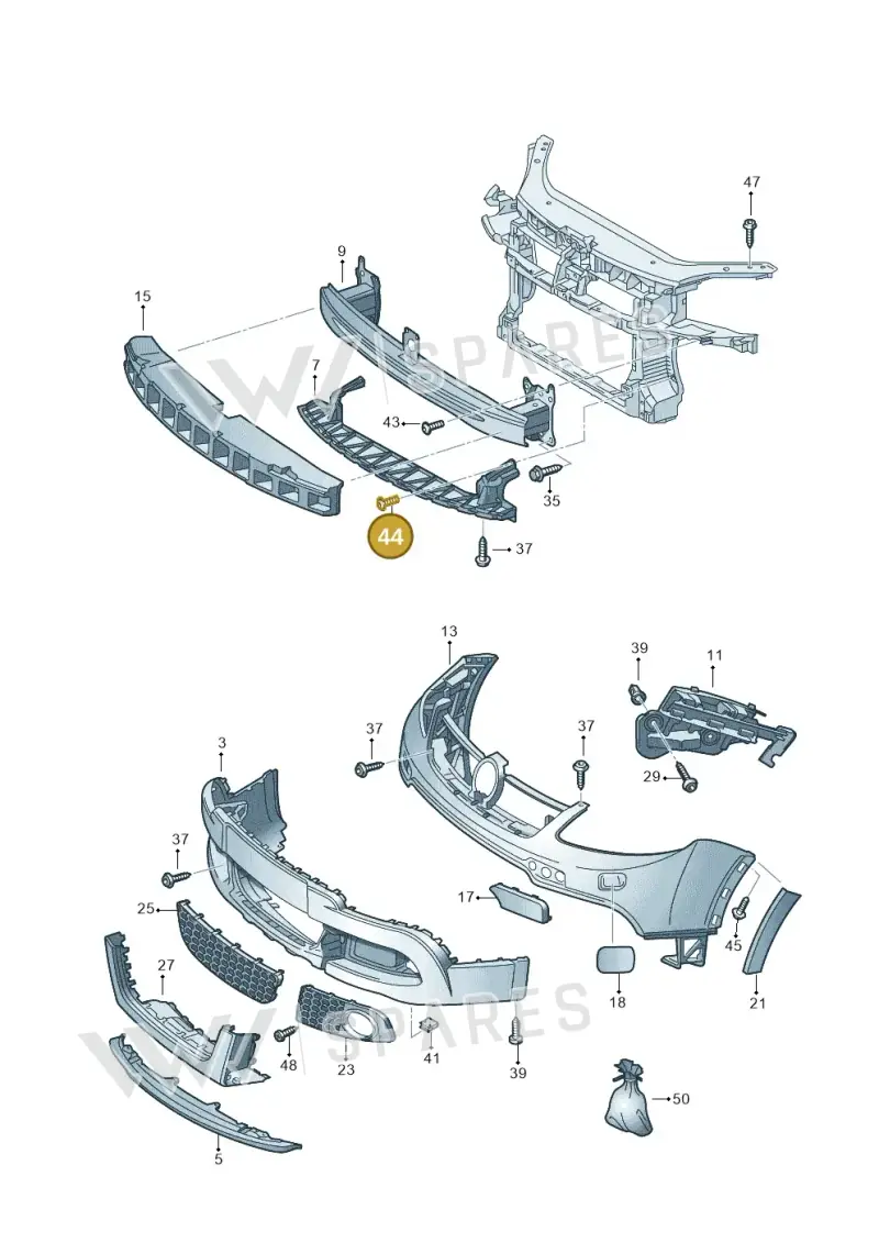 N91093501 — Volkswagen GOLF PLUS              08> (2007-) diagram 459807100, position 44