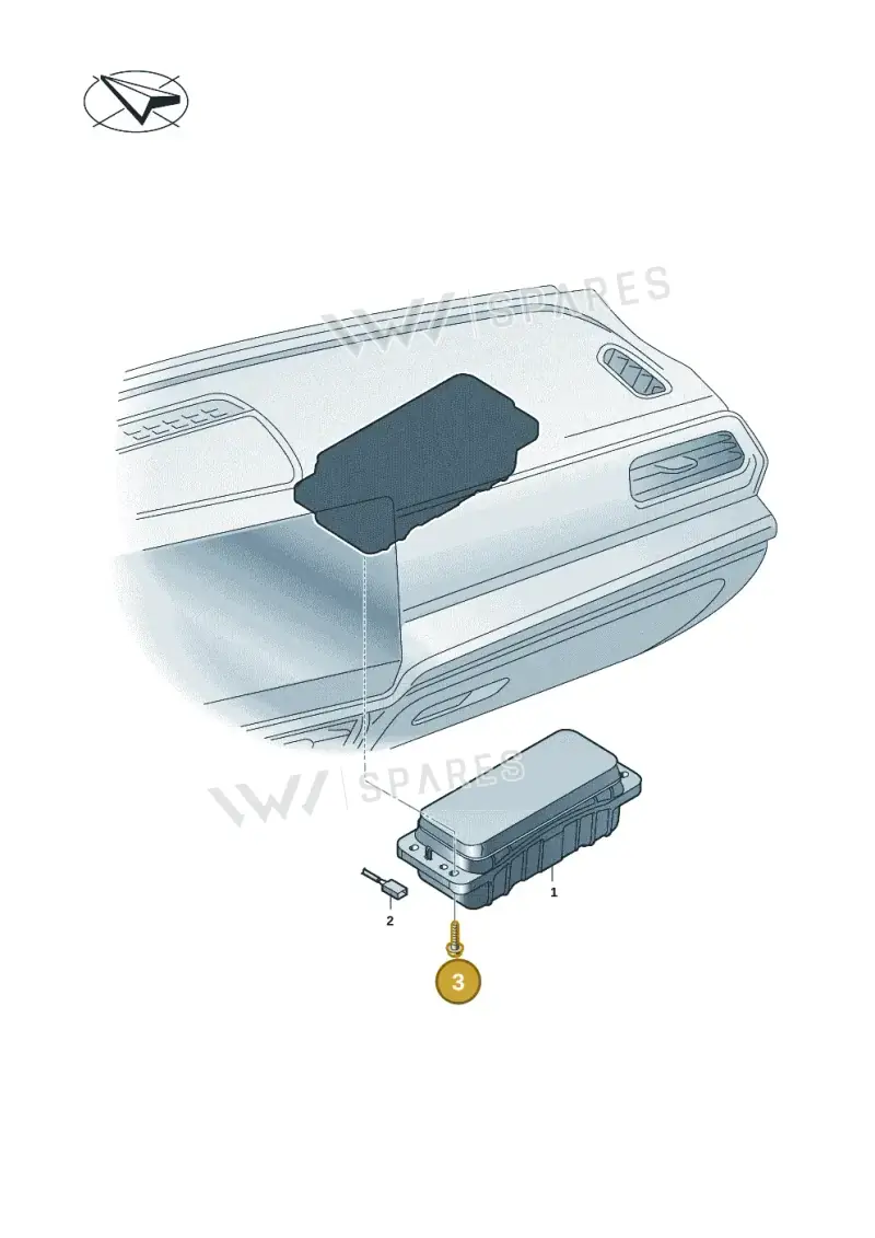 N91093502 — Volkswagen Passat estate (2023-) diagram 3j0880050, position 3
