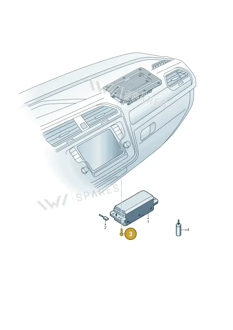 N91093502 — Volkswagen Tiguan 2.0 (2023-) diagram 884880100, position 3