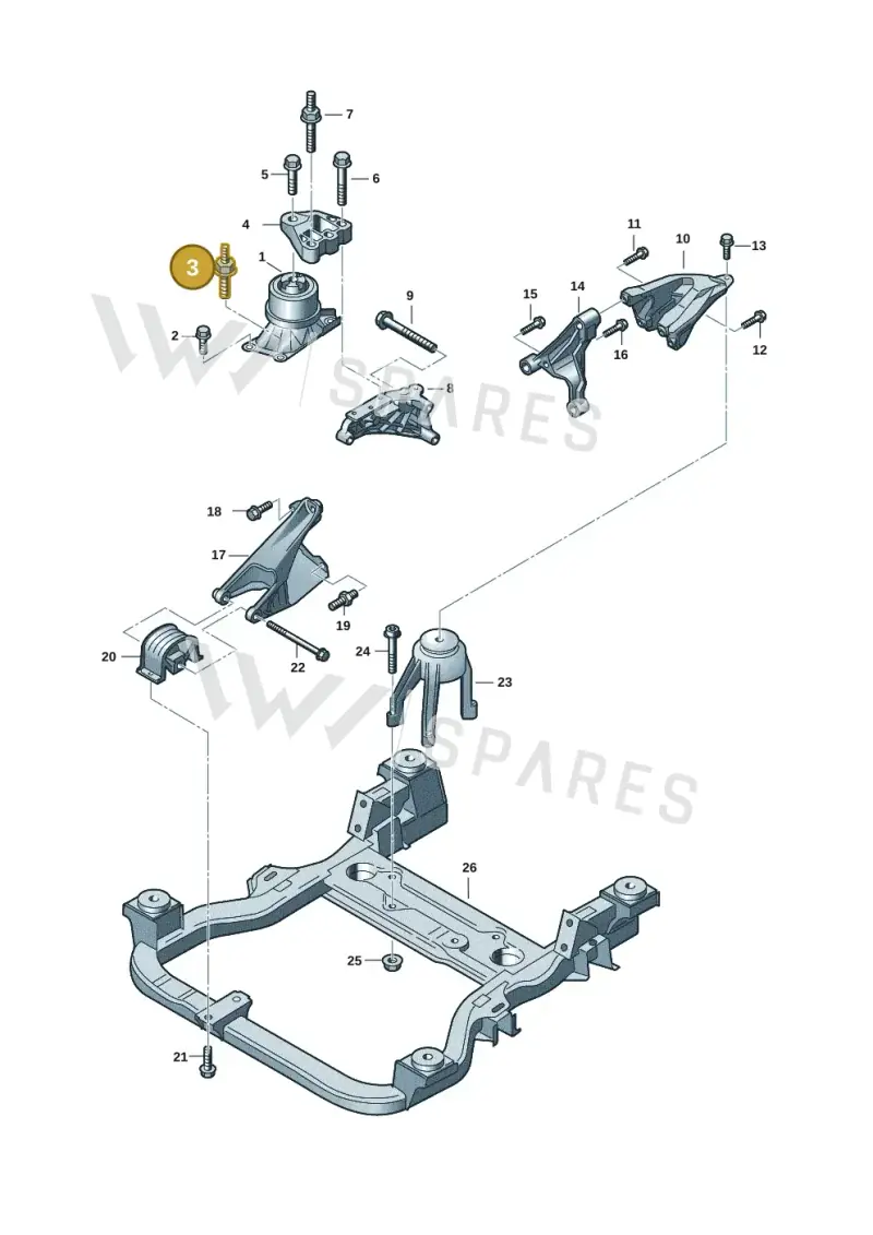 N91094102 — Volkswagen Transport. multivan (2019-2024) diagram 7ep199000, position 3