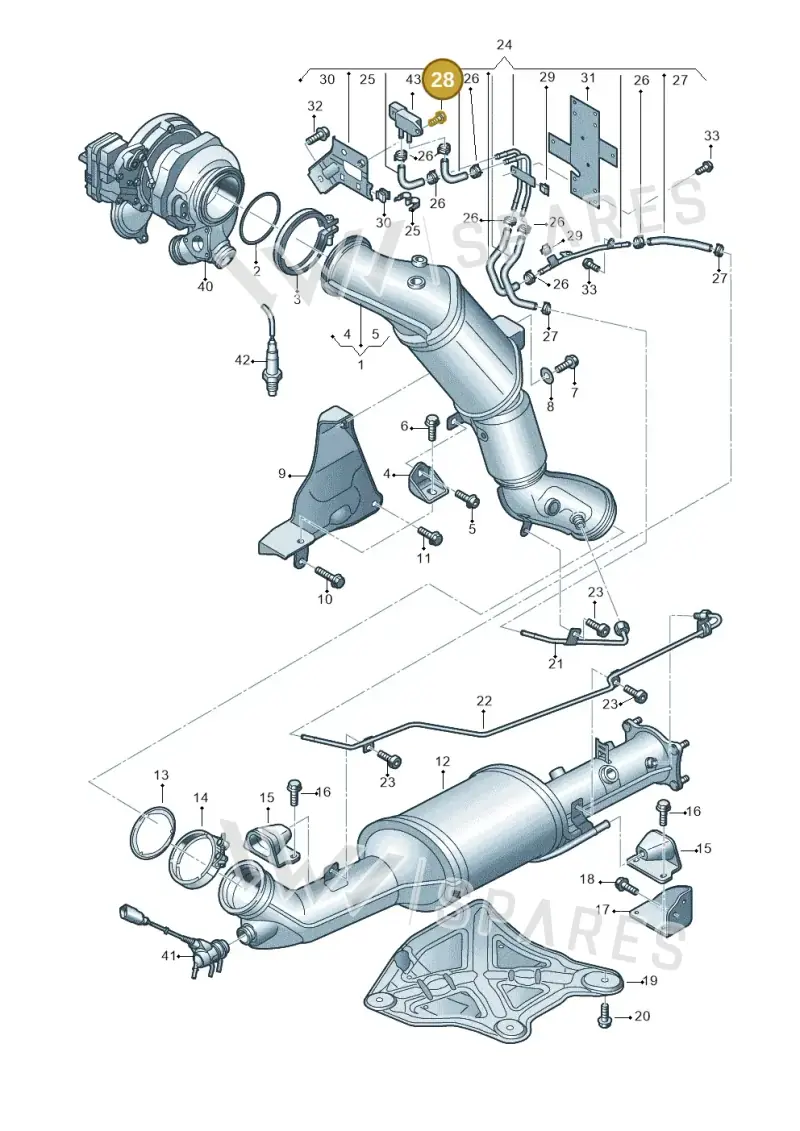 N91096901 — Volkswagen Amarok twin cab (2022-) diagram 894253480, position 28