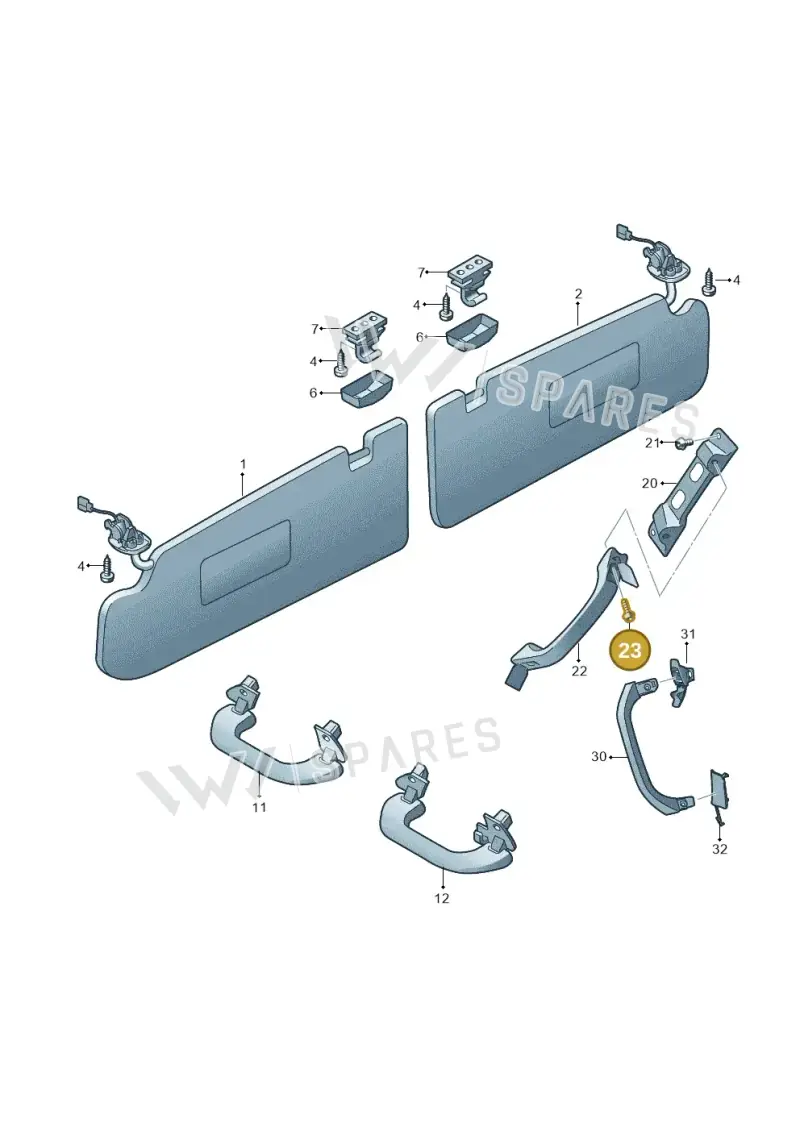 N91097101 — Volkswagen Amarok twin cab (2022-) diagram 683857500, position 23