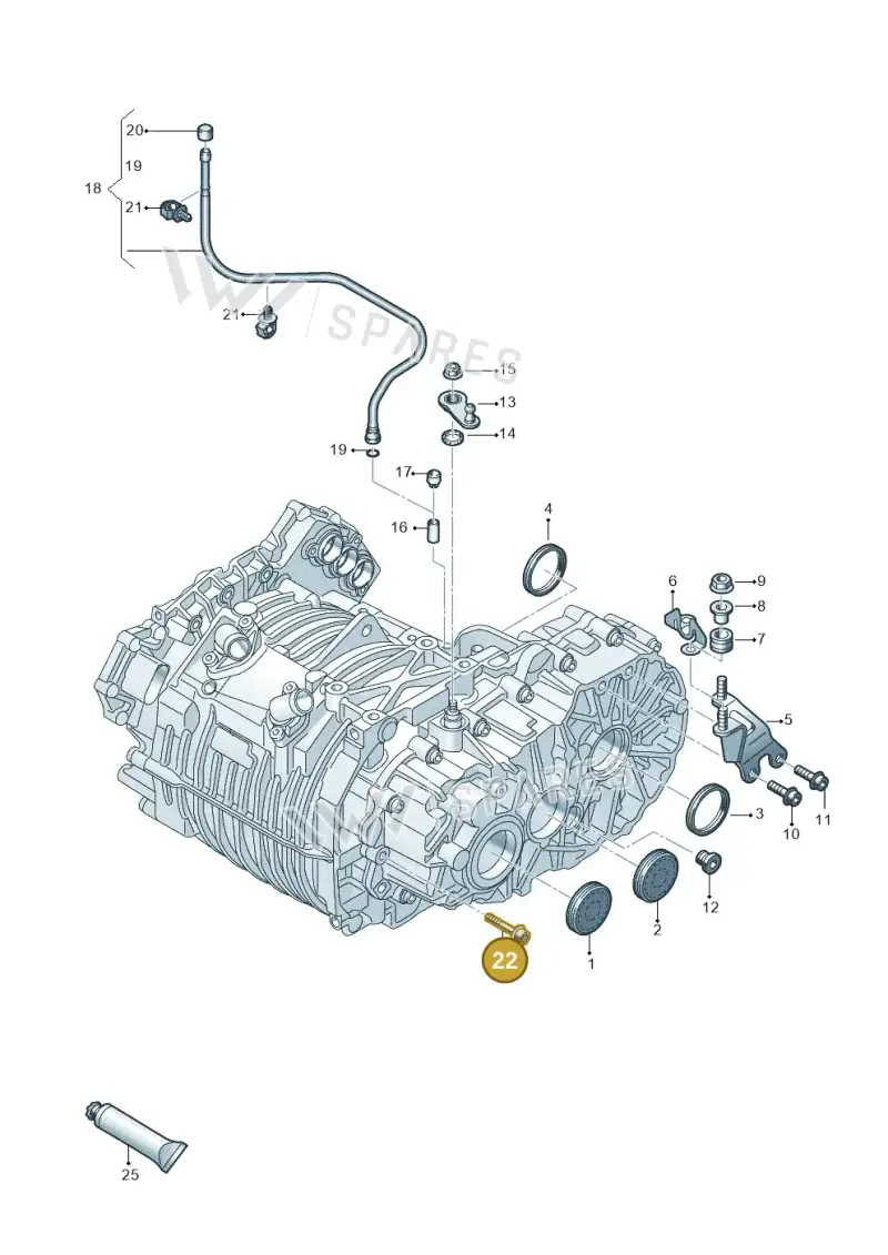 N91102101 — Volkswagen E-up! (2016-2023) diagram 899305020, position 22